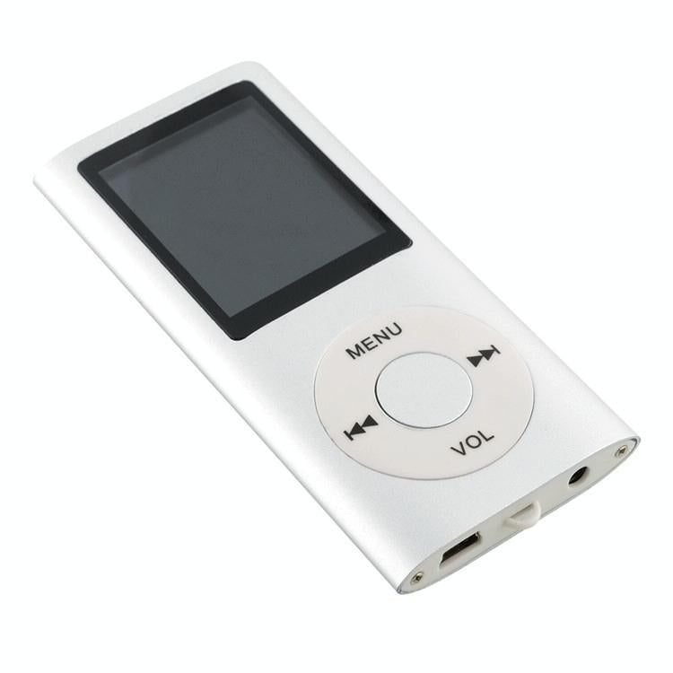 1.8 Inch Metal Mp4 Player + 16G Tf Card + Earphone + Cable - Silver - With Earphone+Cable