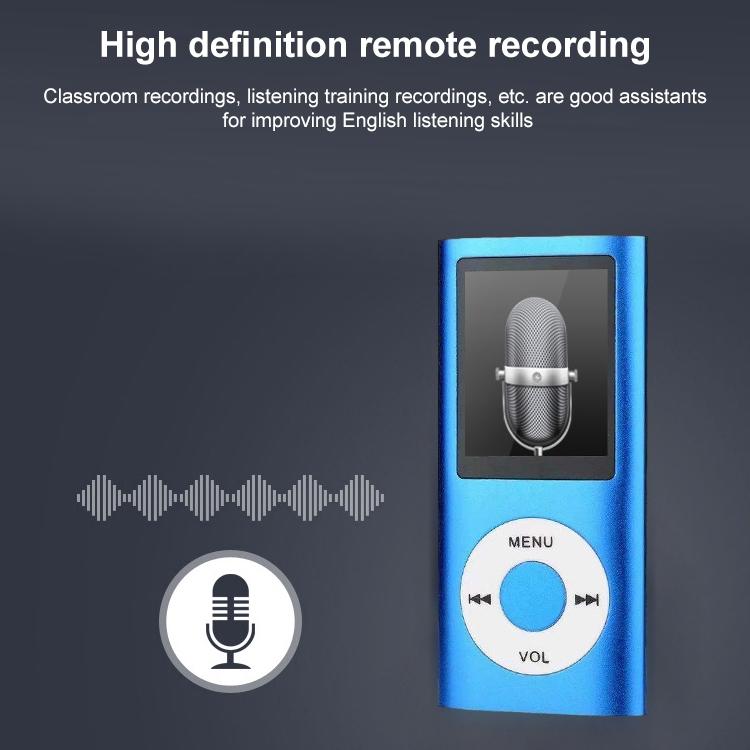 1.8 Inch Tft Screen Metal Player With Tf Card Slot Recorder Fm Radio E Book & Calendar - S-Mp4-4305M