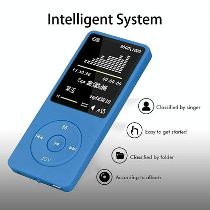 Portable Lcd Fm Radio Mp3 Mp4 Player 4Gb Memory Black - White 4Gb