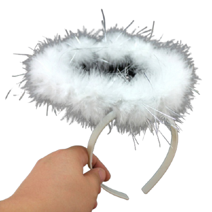 ANGEL HEADBAND Fairy Halo Hair Hoop Costume Dress Up Party Xmas Headpiece