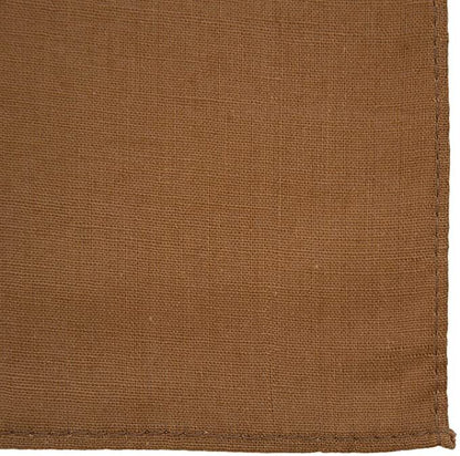 BANDANA Paisley 100% COTTON Head Wrap Durag Bandanna Summer Biker Scarf Mask - Brown (Plain)