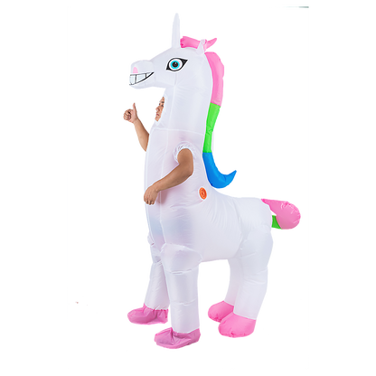 Giant Unicorn Fancy Dress Fan Inflatable Costume Suit