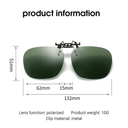 2 Pcs Gradient Pink Polarized Clip-On Sunglasses - Day & Night Use, Frameless Polygon Design for Fishing & Driving